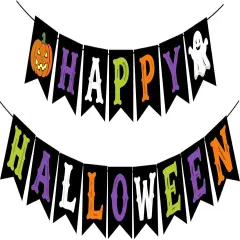 Happy Halloween Banner (Colorful)