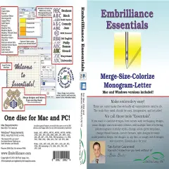 Embrilliance Essentials Embroidery Software for Mac and PC