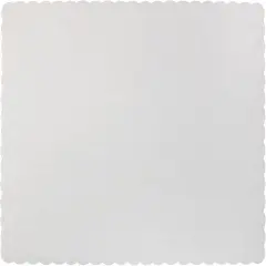 Paper Placemats - Disposable - Scalloped Edge (White, 50)