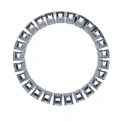 2 Silver 13-Inch Round Glass Diamond Rimmed Charger Plates Dinner Party Supplies