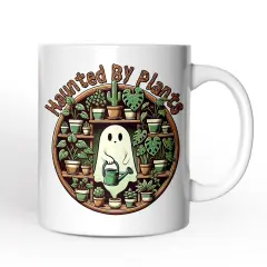 Green Thumb Ghost, Halloween Mug, Haunted by Plants, Fun Gardener Gift