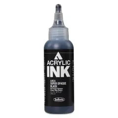 Holbein Acrylic Ink - Super Opaque Black, 100 ml