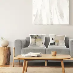 Stupell Industries Neutral & Grey Abstraction 2pc Indoor Pillow Set, 18 x 7 x 18