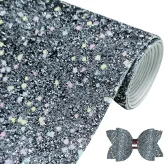 Sparkly Iron Grey Chunky Glitter