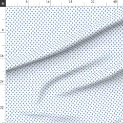 Various Fabrics by the Yard or Fat Quarter Polka Dots Blue Polkadots Custom Printed Fabric by Spoonflower