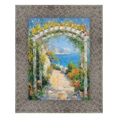 Modern Wide Glitter Silver Gunmetal Picture Frame 32x48 frame