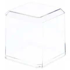 Pioneer Plastics 033C Clear Plastic Baseball Display Cases, 3" W x 3" D x 3" H