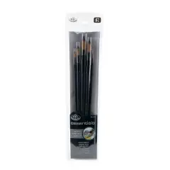 RSET-4305 | Essentials&trade; 5pc Gold Taklon Variety Brush Set 4305