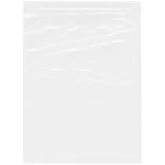 Plymor 8" x 10", White 2 Mil Zipper Reclosable Plastic Bags
