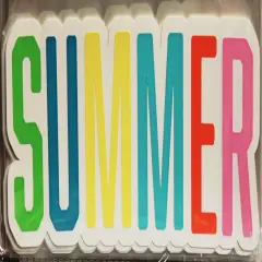 T & H Creations Summer Layered Dimensional Title Sticker