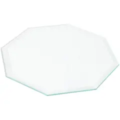 Plymor 5" Octagon, 3mm Thick Beveled Clear Glass