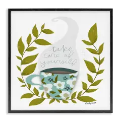 Stupell Industries Take Care with Relaxing Coffee Framed Giclee Design by Mandy Ford Art + Illustration