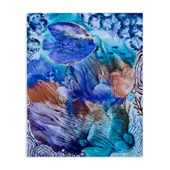 Stupell Industries Underwater Fish Sea Life Canvas Design by Amy Tieman