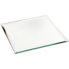 Plymor 4" Square, 3mm Thick Beveled Glass Mirror