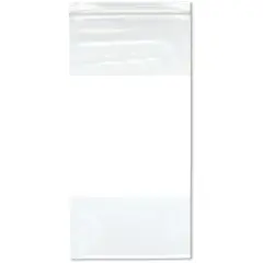 Plymor 6" x 12" (Pack of 100), 4 Mil Heavy Duty White-Block Zipper Reclosable Plastic Bags