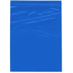 Plymor 8" x 10", Blue 2 Mil Zipper Reclosable Plastic Bags