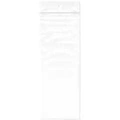 Plymor 3" x 8", 2 Mil with Hang-Hole Zipper Reclosable Plastic Bags