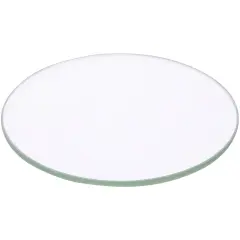 Plymor 3.5" Round, 3mm Thick Non-Beveled Clear Glass Circle