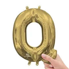 Anagram&reg; 16 Inch Letter Q White Gold Air Fill Only