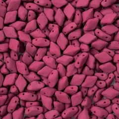 Matubo 2-Hole Czech Glass Opaque Neon Gemduo Beads, 50g Purple Wine