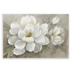 Stupell Industries Blooming Magnolias on Beige Wall Plaque Design by Nan