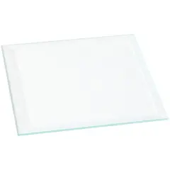 Plymor 3.5" Square, 3mm Thick Beveled Clear Glass