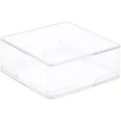 Pioneer Plastics 133C-UV Clear Plastic Hockey Puck Display Case (UV Resistant), 2.875" W x 2.875" D x 1.0625" H