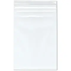 Plymor 8" x 12" (Pack of 100), 4 Mil Heavy Duty Zipper Reclosable Plastic Bags