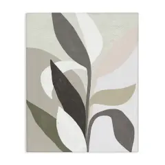 Stupell Industries Soft Modern Organic Leaves Canvas Design by June Erica Vess
