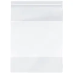 Plymor 10" x 13", 4 Mil with White-Block Heavy Duty Zipper Reclosable Plastic Bags