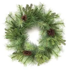 Forest Path Pine Wreath 28 Inch with Pinecones for Rustic Holiday Decor