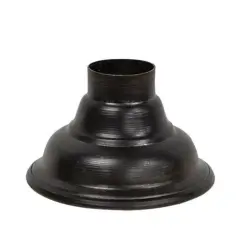 Black Galvanized Metal Oil Can Candle Holder and Rustic Taper Stand