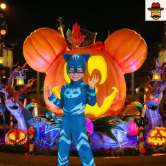 PJ Masks Catboy Costume for Toddlers with Jumpsuit Tail and Headpiece Halloween Ready