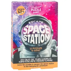 Professor Puzzle: Escape From The Space Station - An Out Of This World Mini Escape Room Game, 12 Picture-Maze-Solution Puzzles, Ages 12+, 1+ Players
