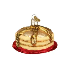 Old World Christmas 2.0 Inch Shortstack Tree Ornament , Christmas Pancakes Gold