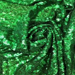 1 Yard Sparkling Sequin Backdrop Fabric Polyester Decorative Drapery 4 ft. W X 8 ft. H X-Mas Green