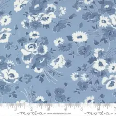 Nantucket Summer Light Blue Somerset Florals 44"/45" Fabric Per Yard