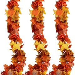 3pcs Fall Garland Maple Leaf Garland