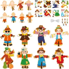 123Pcs Fall Scarecrow Craft Kit for Kids