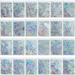 Sliver Sparkles Holographic Chunky Glitter