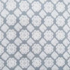 1 Yard Rayon Crinkle Blue/Off White Woven Fabric, 50/52&Prime; Wide 100% Rayon