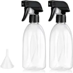 Empty Water Plastic Spray Bottles - 13.5oz/400ml (2 Pcs)