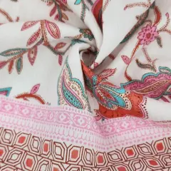 1 Yard Pink Rayon Nylon Poplin Fabric Lightweight Soft Material for Apparel 57/58 Inches Wide