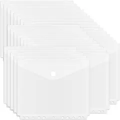11 Holes Clear Poly Binder Envelope