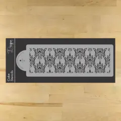4-Inch Filigree Damask Cake Stencil | C581 by Designer Stencils | Cake Decorating Tools |