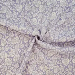 1 Yard Violet Rayon Crinkle Apparel Fabric, 50/52&rdquo; Wide, Lightweight & Soft