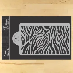 Zebra Skin Cake Stencil | C452 by Designer Stencils | Cake Decorating Tools |