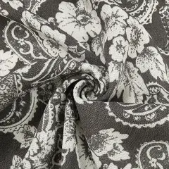 1 Yard Asphalt Gray Rayon Crinkle Fabric For Dresses Blouses Skirts Lightweight Apparel 50/52" Width