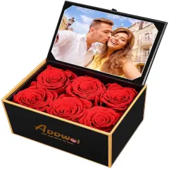 Forever Preserved Rose Box with 4x6 Picture Frame