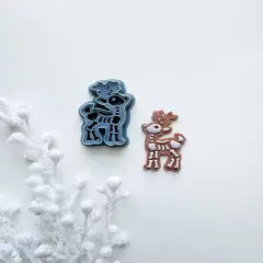 SKELETON RUDOLPH REINDEER | DARK CHRISTMAS | CLAY CUTTER